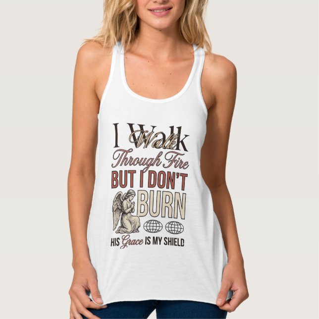 Christian Walk Through Fire Vintage Singlet (Front)