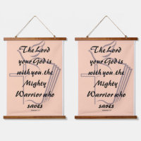 Christian wall art featuring Zephaniah 3:17
