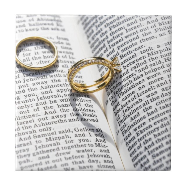 Christian wedding bible ministry tile (Front)