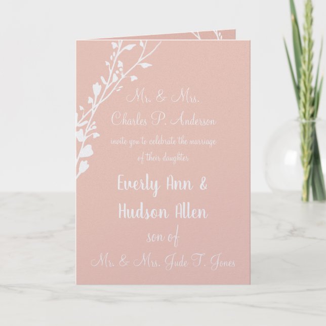 Christian Wedding Invitation-Two Are Better Invitation (Front)
