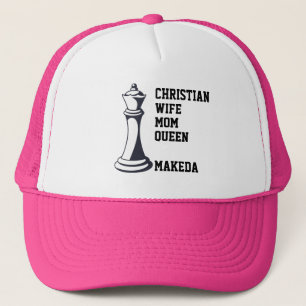 CHRISTIAN WIFE MOM Chess Queen Trucker Hat