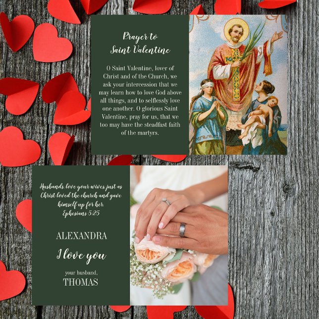 Christian Wife Valentine's Day Love Card for her (Religious Christian Catholic Wife Husband Wedding Married Couple Valentine's Day Love Card for her)