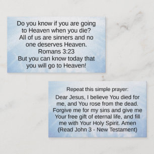 Christian Witnessing Card