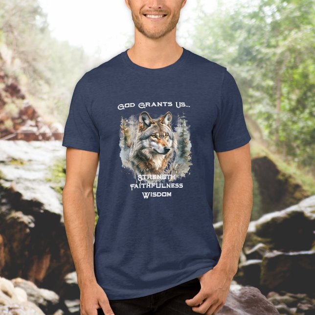 Christian Wolf of Strength Tri-Blend Shirt (Creator Uploaded)