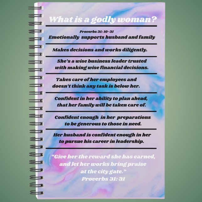 Christian Woman Ideal Infographic Proverbs 31  Planner (Creator Uploaded)