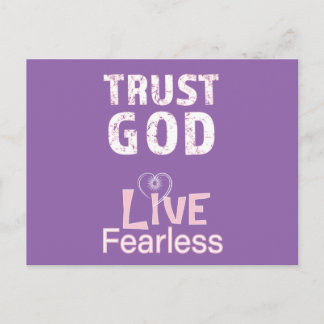 Christian Woman Postcards Inspiration Trust God