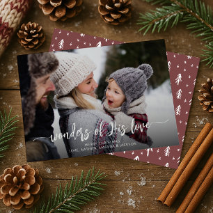 Christian Wonders of His Love Christmas Holiday Card