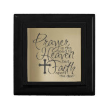 Christian Wooden Jewellery Keepsake Box