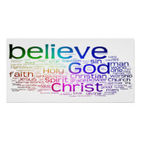 Christian word cloud
