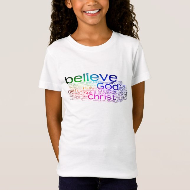 Christian word cloud T-Shirt (Front)