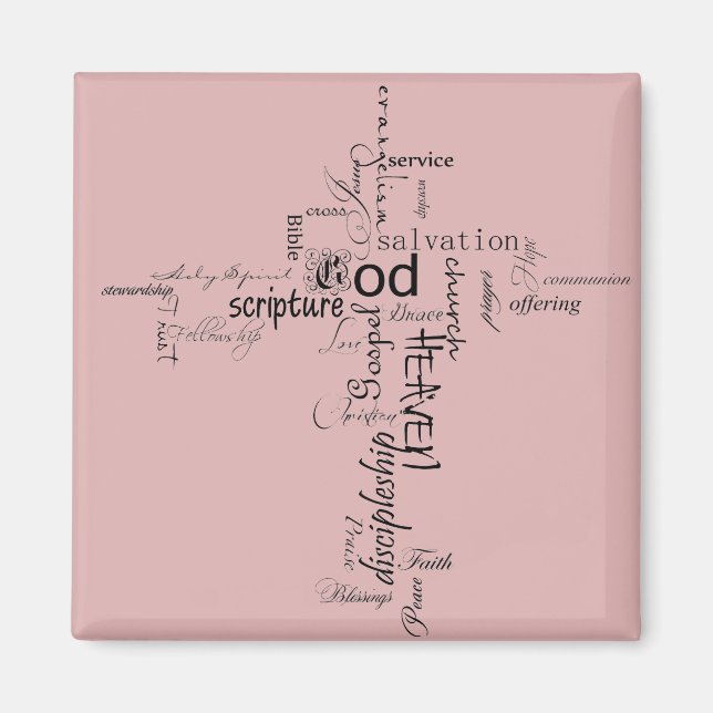 Christian words   magnet (Front)
