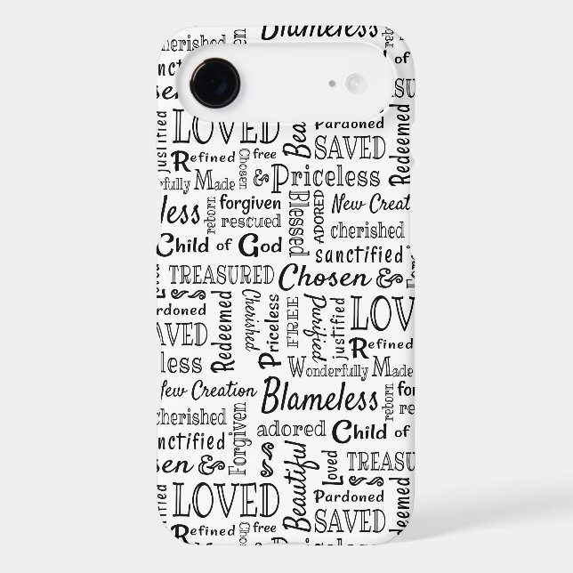 Christian Words of Affirmation Case-Mate iPhone Case (Back)
