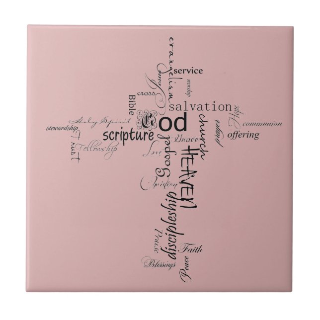 Christian words  tile (Front)