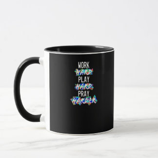 Christian Work Hard, Play Hard, Pray Harder Essent Mug