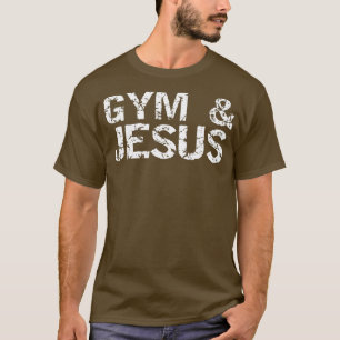 Christian Workout Gift for Men Distressed Gym T-Shirt