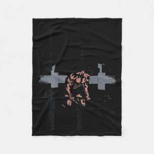 Christian Workout Jesus Christ Saved My Life Gym G Fleece Blanket