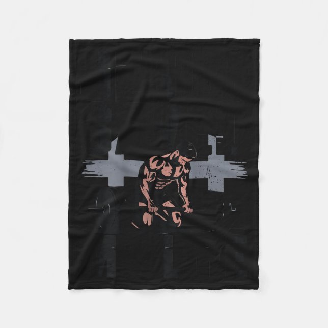 Christian Workout Jesus Christ Saved My Life Gym G Fleece Blanket (Front)