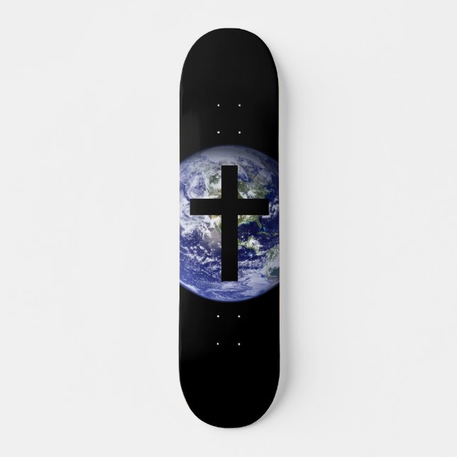 Christian World Cross Board Skateboard (Front)