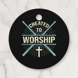 Christian Worship Band Created To Worship Drummer Favour Tags
