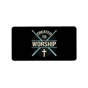 Christian Worship Band Created To Worship Drummer Label