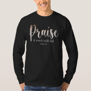 Christian Worship Praise Watch Giants Fall Faith I T-Shirt