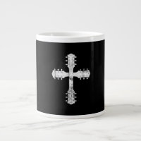 christian worship team guitar cross