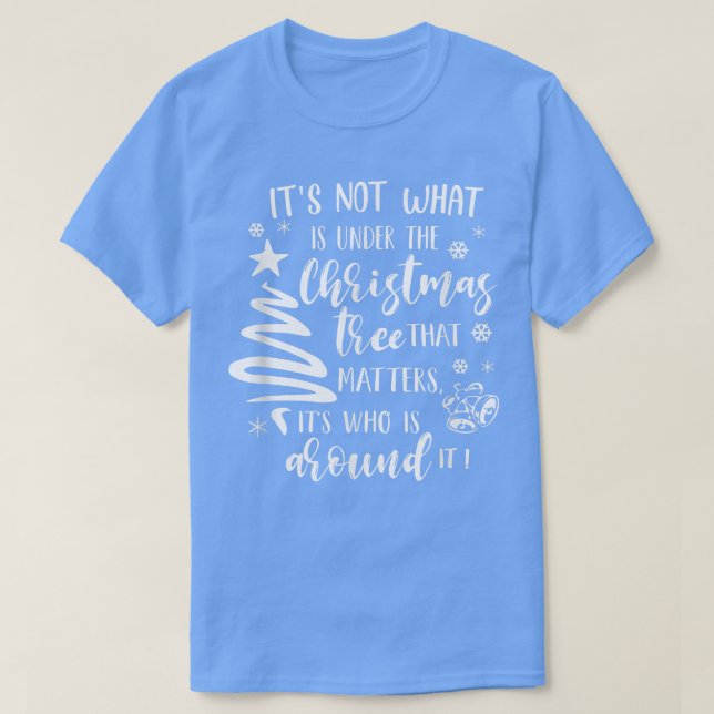 Christian Xmas Faith Its Who Around The Christmas  T-Shirt (Design Front)