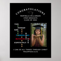 Christian YES SHE CAN Congrats STEM Graduate