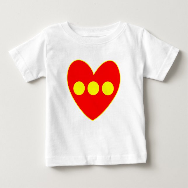Christiania Flag heart Baby T-Shirt (Front)