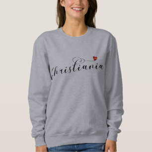 Christiania Flag Heart, Fristaden Christiania Sweatshirt