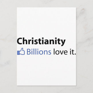 Christianity; Billions Love It Postcard