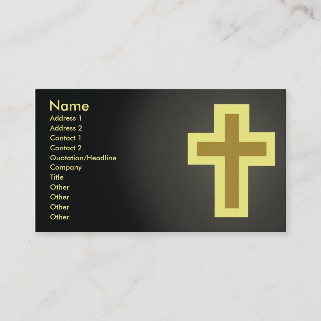 Christianity - Business Card (Front)