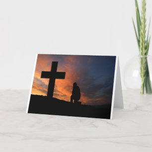 Christianity Faith Cross Jesus Peace Love Destiny Thank You Card