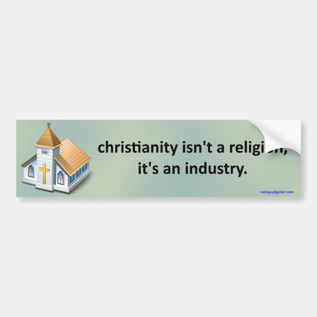 christianity isn't a religion... bumper sticker (Front)