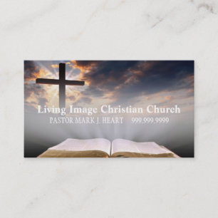 Christianity, Religion, Pastor Business Card