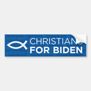 Christians For Biden Bumper Sticker