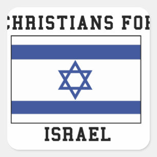 Christians For Israel Square Sticker