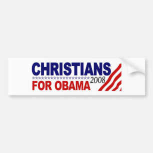Christians For Obama Bumper Sticker