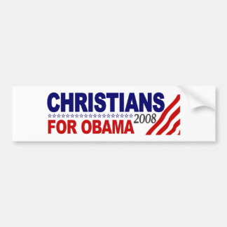 Christians For Obama Bumper Sticker