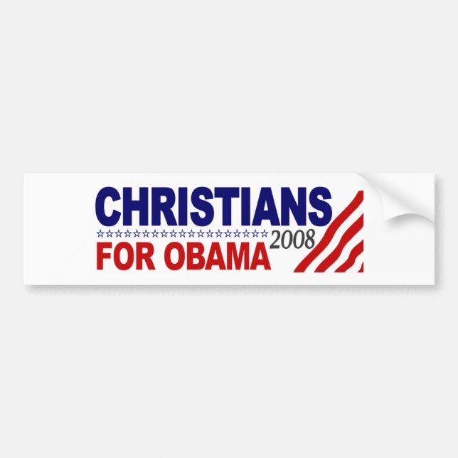 Christians For Obama Bumper Sticker (Front)