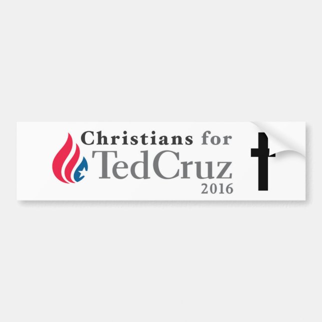 CHRISTIANS for Ted Cruz president bumper sticker! Sticker (Front)