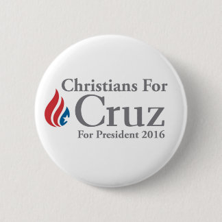 CHRISTIANS for Ted Cruz president button! 6 Cm Round Badge