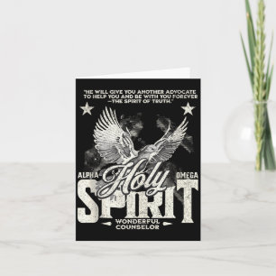 Christians Holy Spirit Bible Verse Faith Believer Card