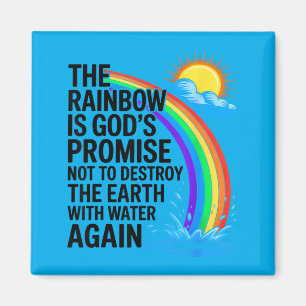 Christians Religious Bible The Rainbow Is Gods Magnet
