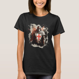 Christians Templar Knights Templar Cross T-Shirt
