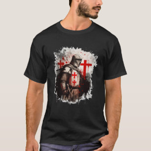 Christians Templar Knights Templar Cross T-Shirt