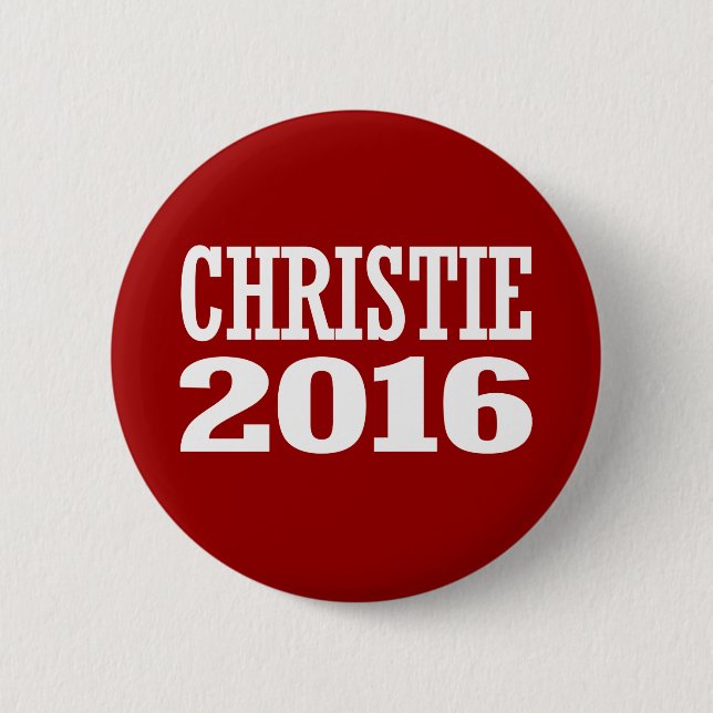 CHRISTIE 2016 6 CM ROUND BADGE (Front)