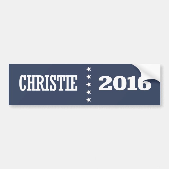 CHRISTIE 2016 BUMPER STICKER (Front)
