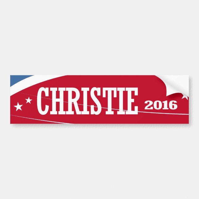 CHRISTIE 2016 BUMPER STICKER (Front)