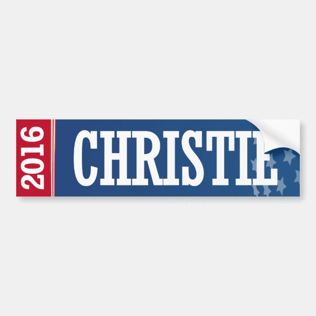 CHRISTIE 2016 BUMPER STICKER (Front)